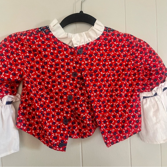 Vintage victorian style crop blouse - Picture 2 of 3